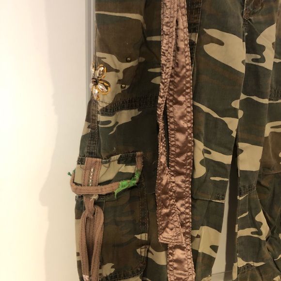 Embellished Army Style Cargo Pants - Picture 4 of 6
